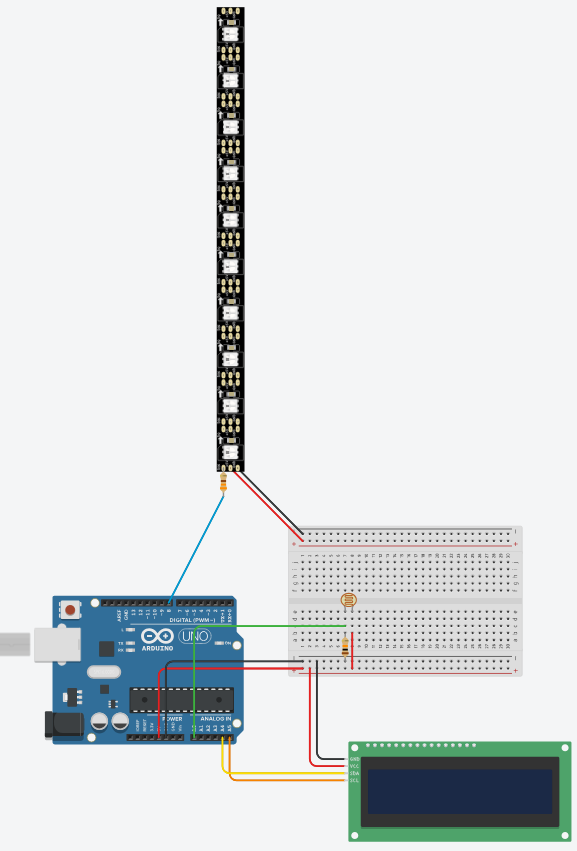 LED strip wiring